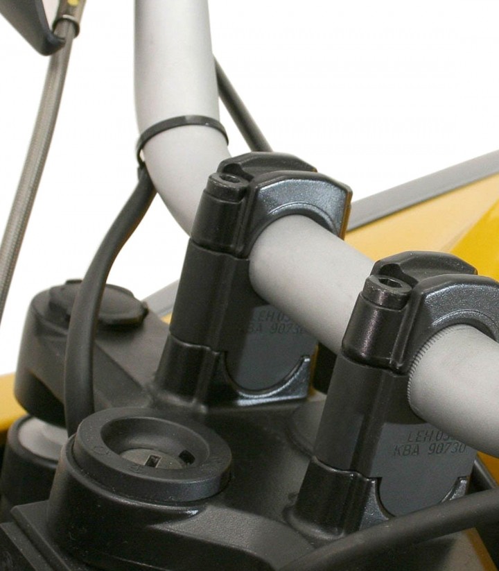 SW-MOTECH Handlebar Risers 30 mm for BMW F 800 GS Adv (13-18), R 1200 GS (04-07), R 1200 GS Adv (05-13) Handlebars in Black LEH.