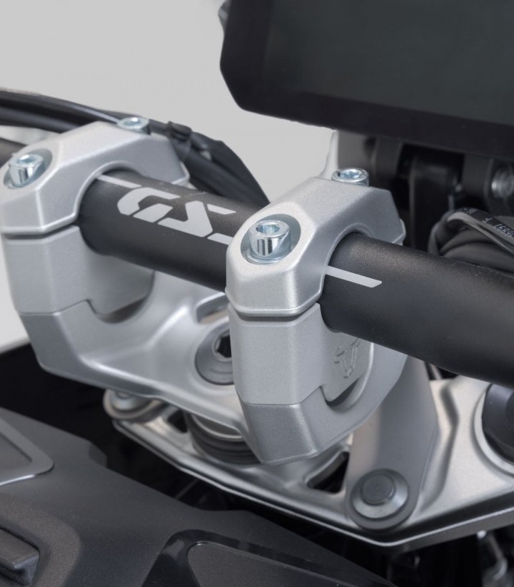 Torretas Elevadoras de Manillar 30 mm para BMW R 1300 GS/Option 719 Biscaya (23-25), R 1300 GS Adventure (24) SW-MOTECH en Plate