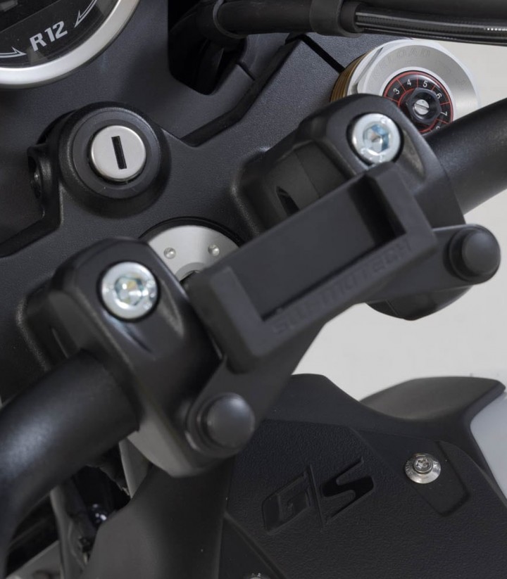 Torretas Elevadoras de Manillar 20 mm para BMW R 12 G/S (25) SW-MOTECH en Plateado LEH.07.039.13100/B