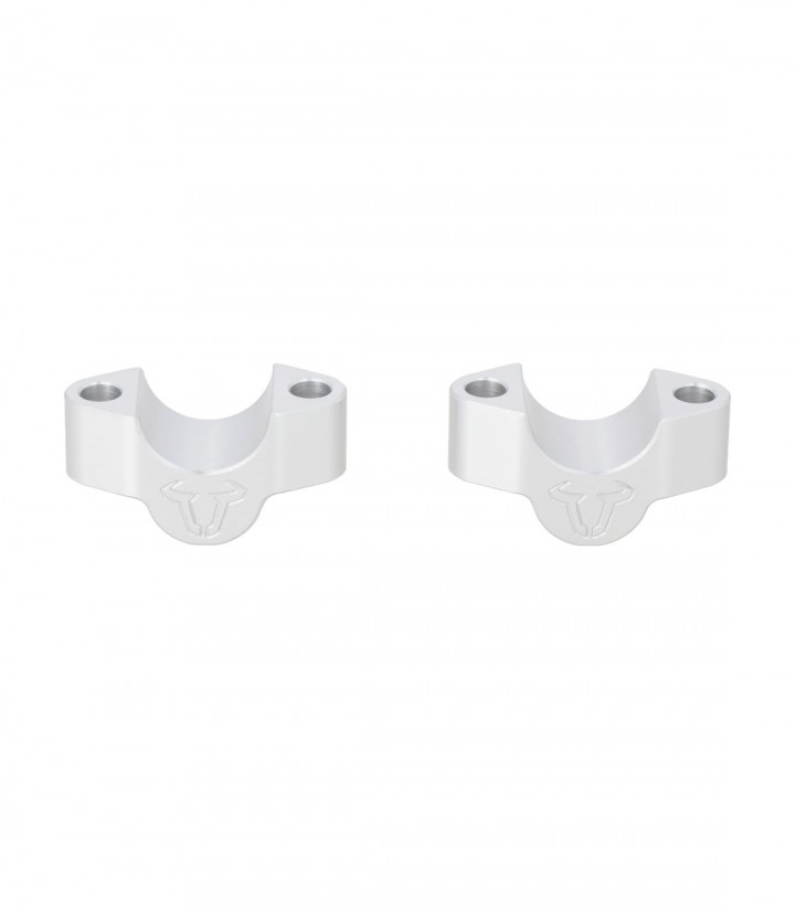 Torretas Elevadoras de Manillar 20 mm para Triumph Tiger 900 Alpine/Desert Edition (25), GT/Rally Pro (23) SW-MOTECH en Plateado