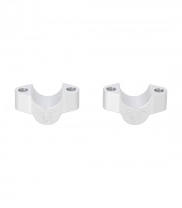 Torretas Elevadoras de Manillar 20 mm para Triumph Tiger 900 Alpine/Desert Edition (25), GT/Rally Pro (23) SW-MOTECH en Plateado