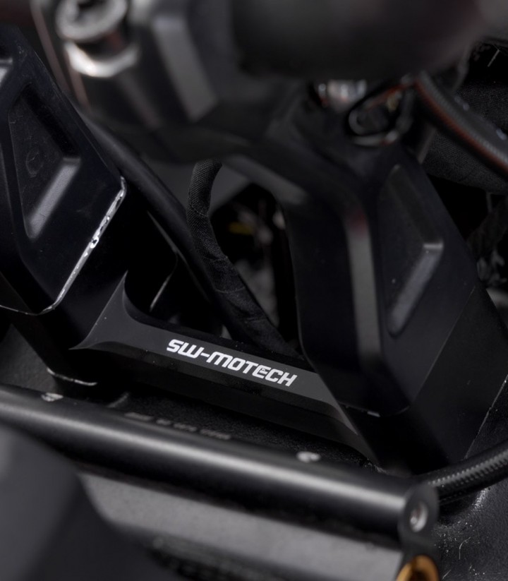 SW-MOTECH Handlebar Risers 50 mm for Harley Davidson Pan America (RA1250) (21), Pan America ST (RA1250ST) (24) Handlebars in Bla