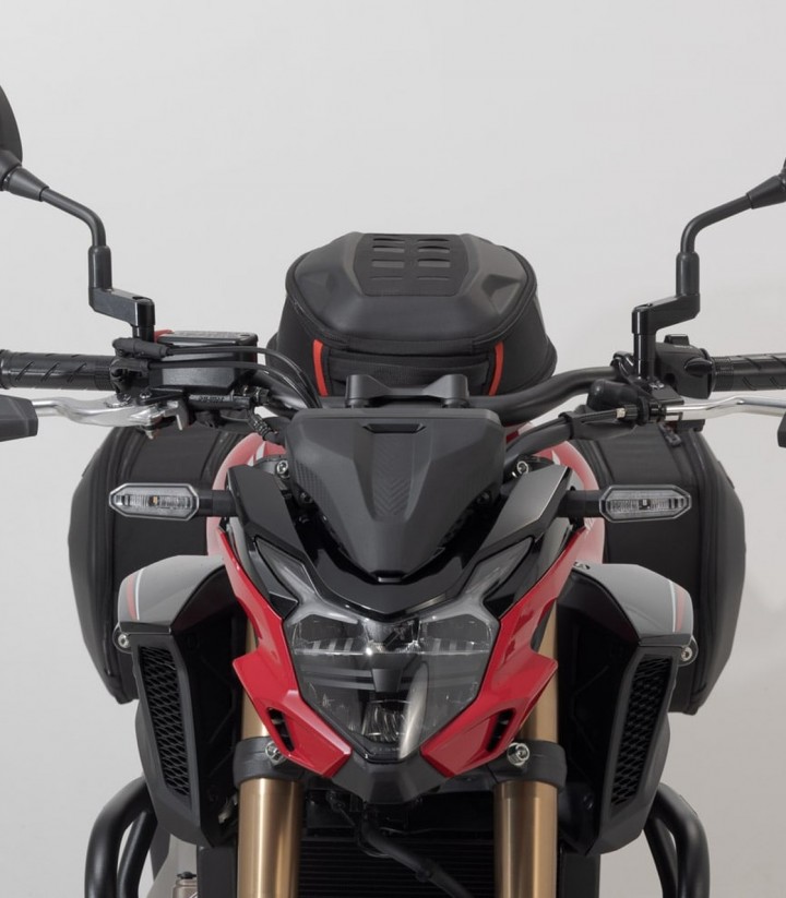 SW MOTECH Lever Guards with Deflector Honda CB500 Hornet/E-Clutch (23/26), CB500F (18-23), CB650R (18-23) in Black LVG.01.529.11