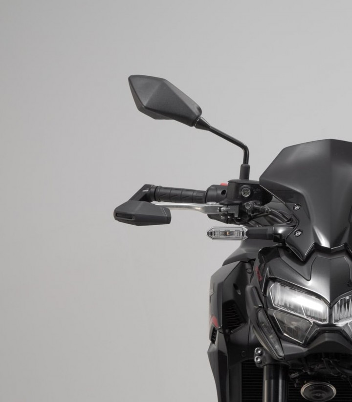 Protectores de Maneta con Deflector SW-MOTECH varios modelos de Kawasaki y Yamaha LVG.08.868.11001/B en Negro