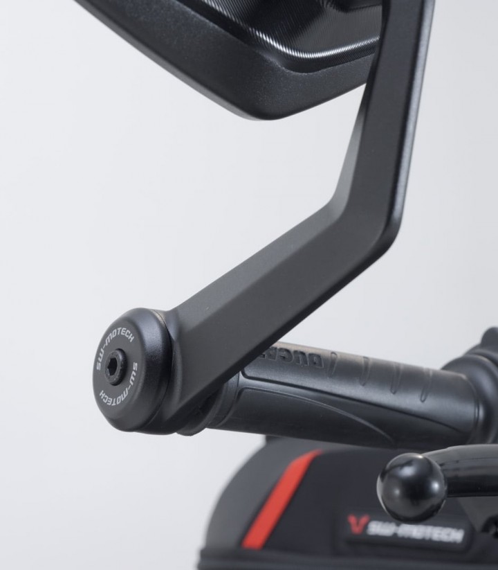 SW-MOTECH Mirrors for Ducati Diavel V4 (22), Royal Enfield Guerrilla 450 (23) in Black MIR.22.796.10000