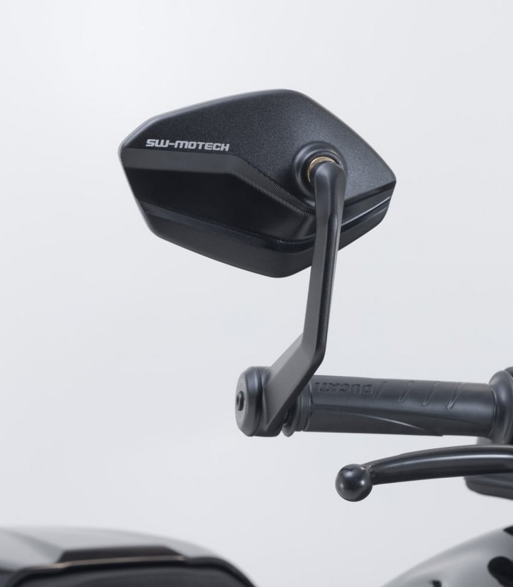 Retrovisores SW-MOTECH Ducati Diavel V4 (22), Royal Enfield Guerrilla 450 (23) en Negro MIR.22.796.10000