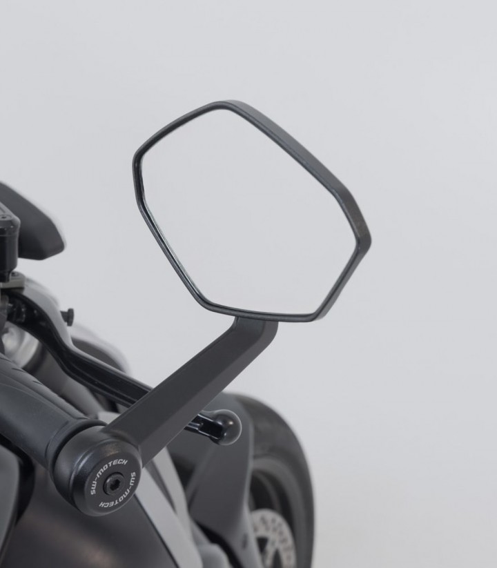 Retrovisores SW-MOTECH Ducati Diavel V4 (22), Royal Enfield Guerrilla 450 (23) en Negro MIR.22.796.10000
