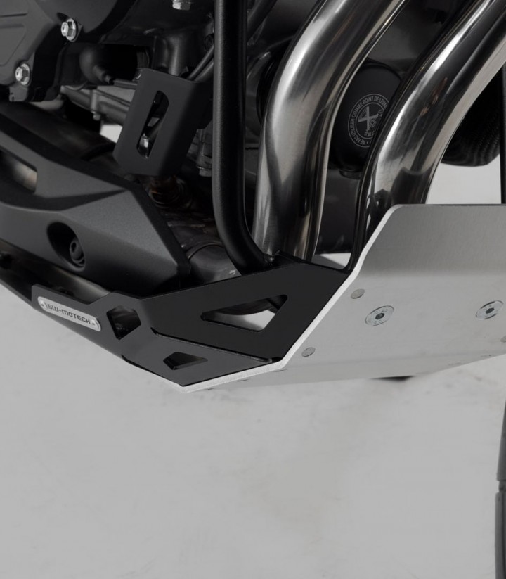 Protector de Cárter SW-MOTECH Negro y Plateado Honda CB500X (18), NX500 (23) MSS.01.919.10000