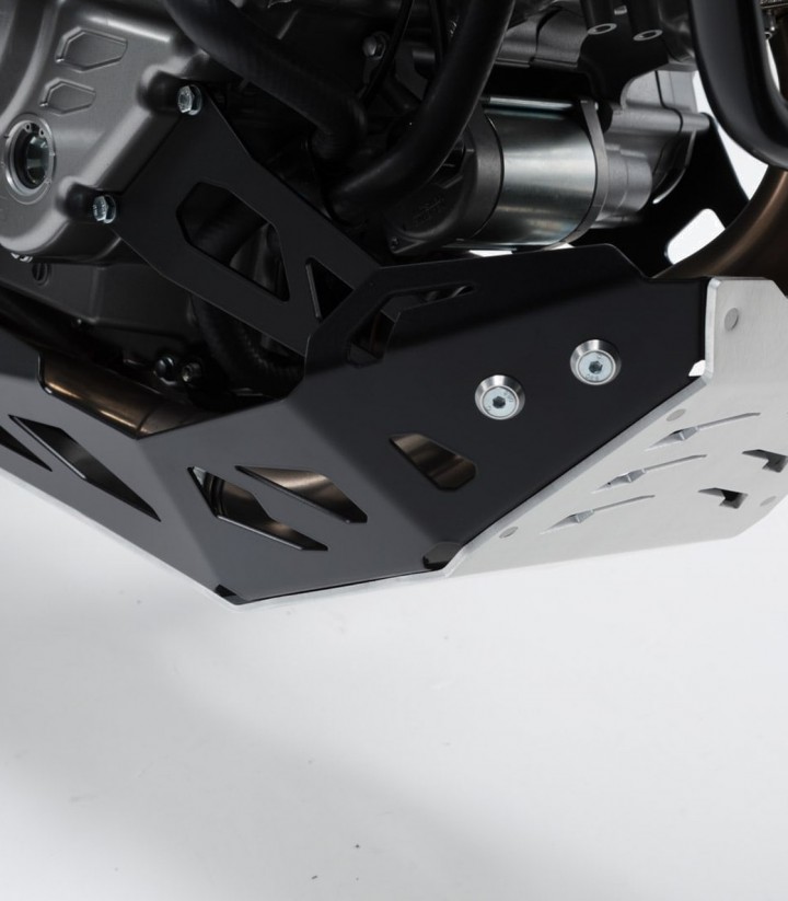 Protector de Cárter SW-MOTECH Negro y Plateado Suzuki V-Strom 650 (11-16) MSS.05.759.10001/B