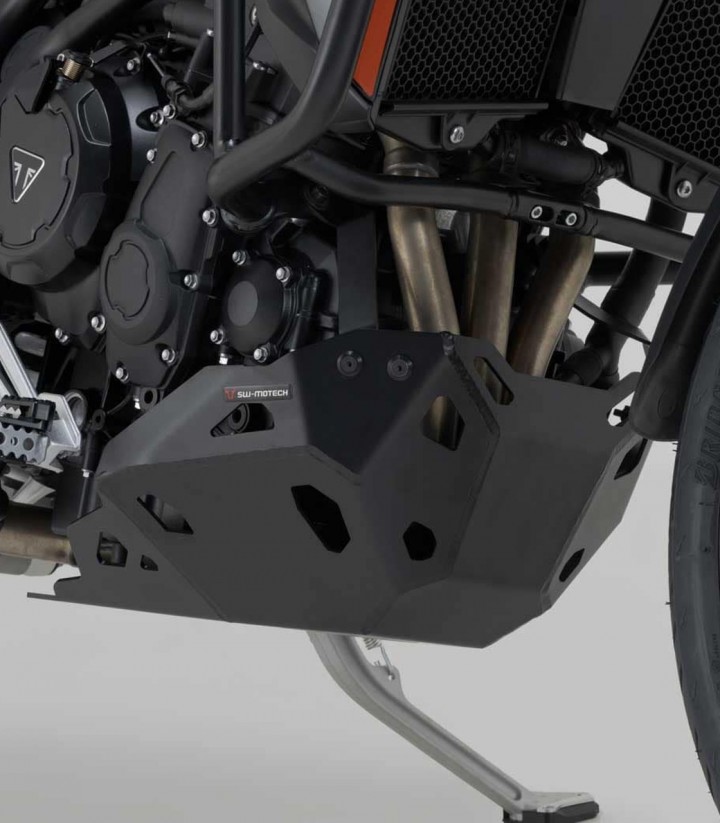 SW-MOTECH Skid Plate for Triumph Tiger 900 Alpine/Desert Edition (25), GT/Rally Pro (23) in Black MSS.11.608.10000/B