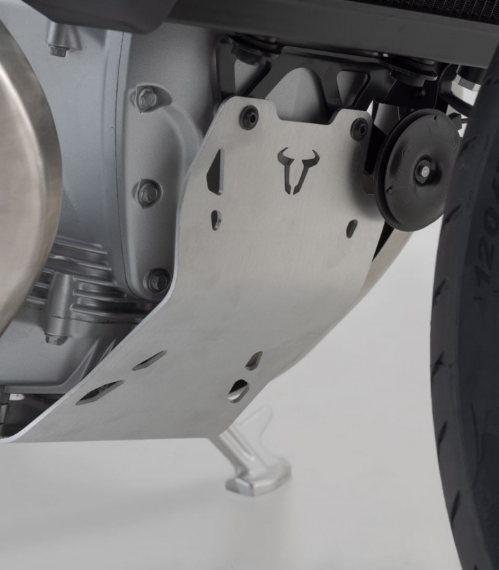 Protector de Cárter SW-MOTECH Plateado Moto Guzzi V100 Mandello (22) MSS.17.038.10000/S