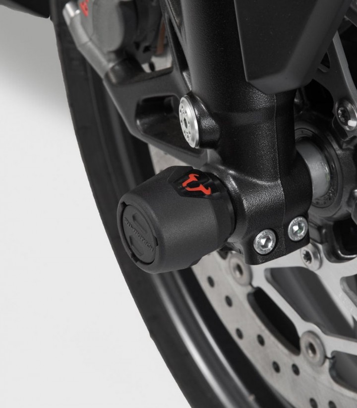 Topes Anticaída para Eje Delantero SW-MOTECH Suzuki GSX-S1000/F (15-21), GSX-S1000S Katana (19-21), GSX-S950 (21) STP.05.176.102