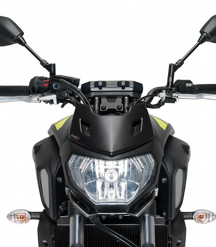 Tapa frontal Puig New Generation Sport Plus Yamaha MT-07 (18-20) Negro mate 1439J