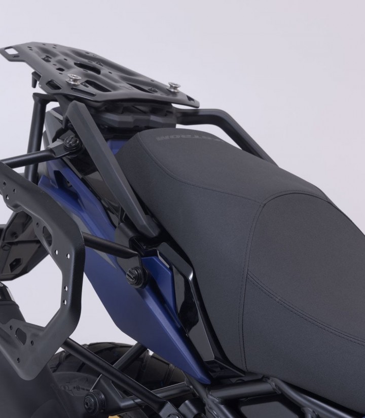 Set Seitenkoffer + Topcase 38 L TRAX ADV in Silber + Träger Suzuki V-Strom 800 (22) SW-MOTECH ADV.05.845.75000/S