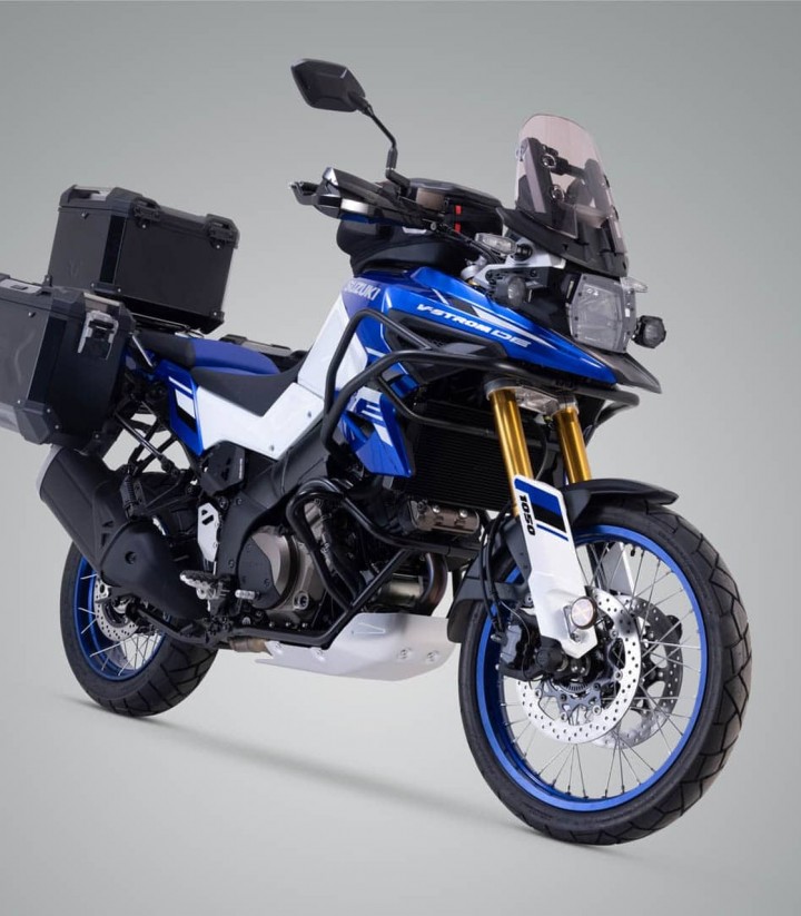 Pack Maletas Laterales + Baúl 38 L TRAX ADV en Negro + Soportes Suzuki V-Strom 1050 (19-20) SW-MOTECH ADV.05.936.75001/B