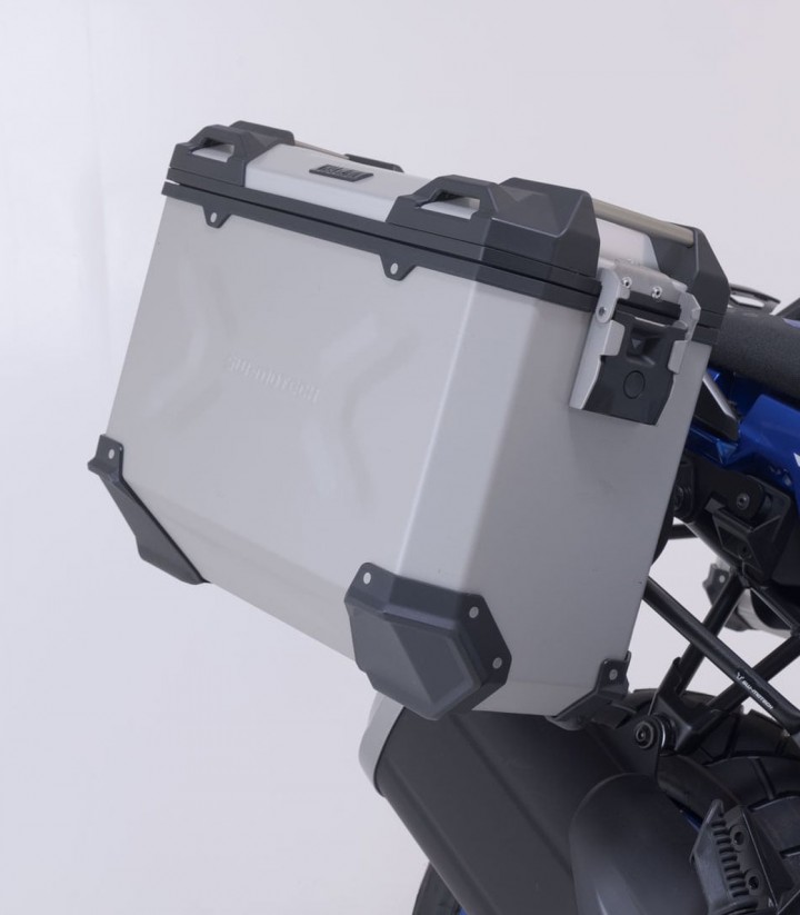 Pack Maletas Laterales + Baúl 38 L TRAX ADV en Plateado + Soportes Suzuki V-Strom 1050DE (21) SW-MOTECH ADV.05.965.75000/S