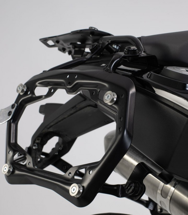 Pack Maletas Laterales + Baúl 38 L TRAX ADV en Negro + Soportes BMW F 650/700/800 GS (07-18) SW-MOTECH ADV.07.559.75002/B