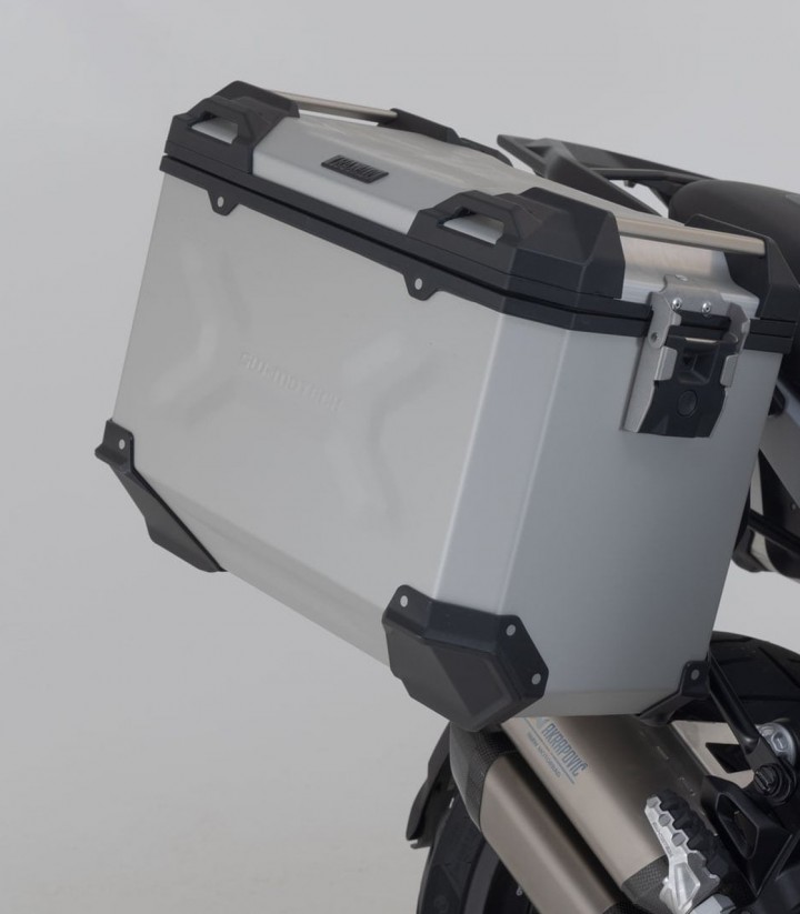Set Seitenkoffer + Topcase 38 L TRAX ADV in Silber + Träger BMW R 1300 GS Adventure (24) SW-MOTECH ADV.07.976.75000/S