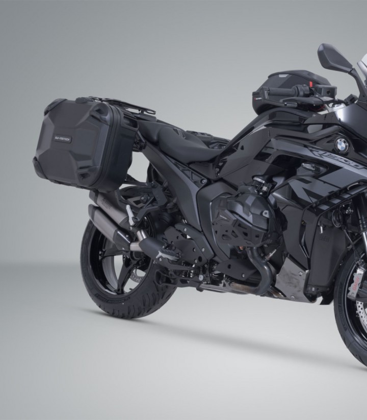 Seitenkoffer mit Träger DUSC Schwarz 33/33 L BMW R 1300 R/RS (25) SW-MOTECH KFT.07.018.65000/B