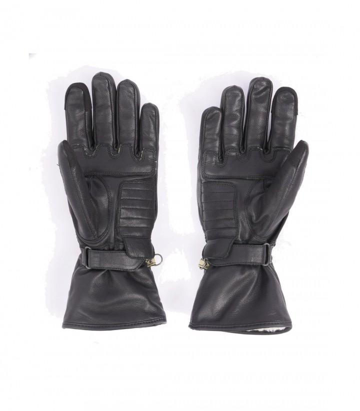 By City Lyon Men's Winter Motorcycle Gloves in Black
