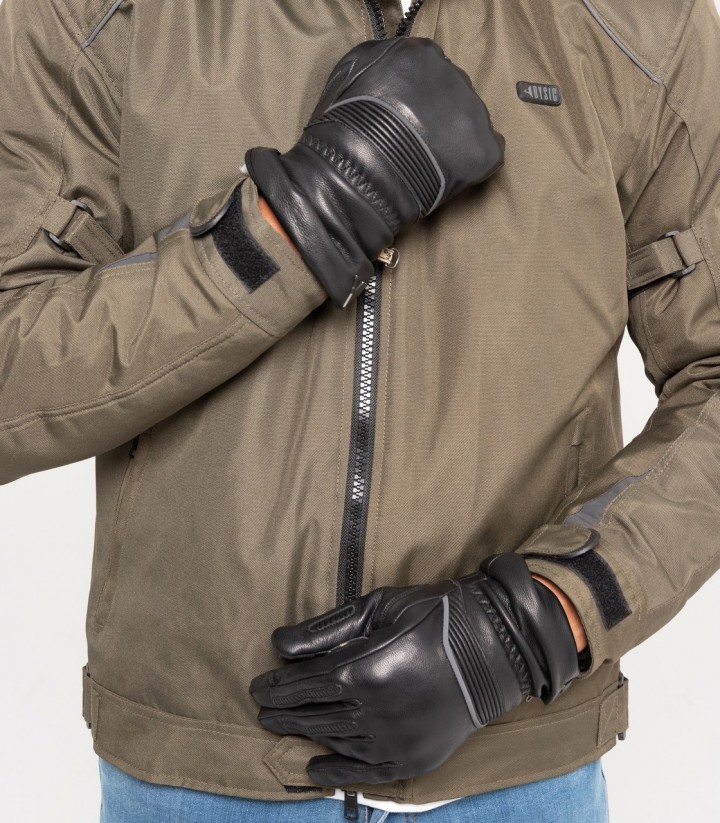 Guantes de Moto de Invierno By City Lyon de Hombre Negros