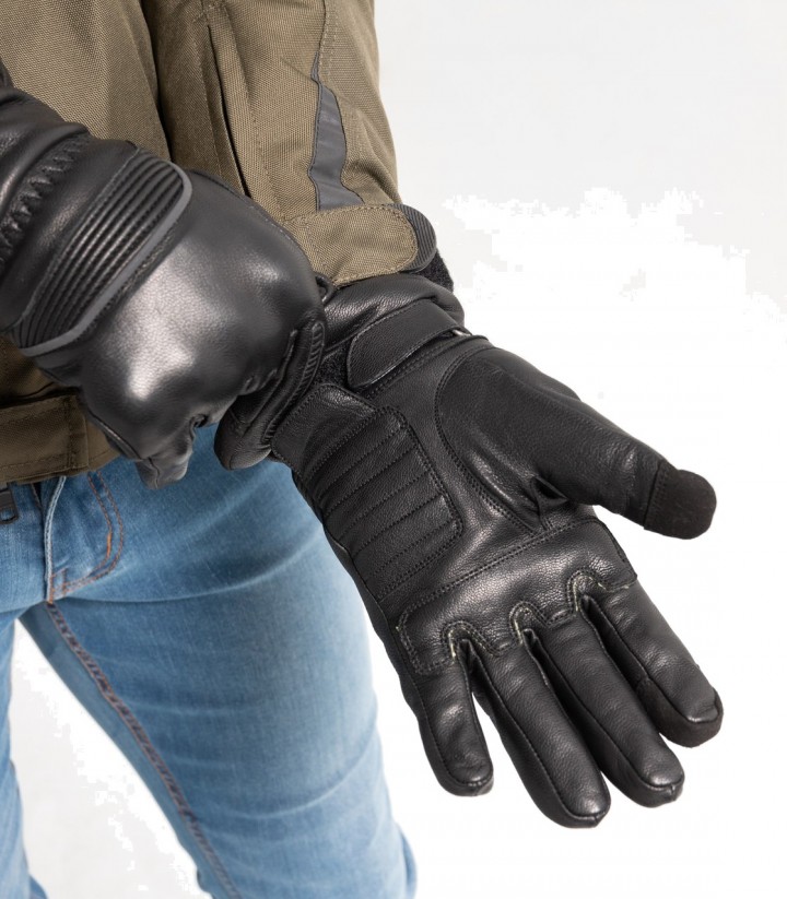 Guantes de Moto de Invierno By City Lyon de Hombre Negros
