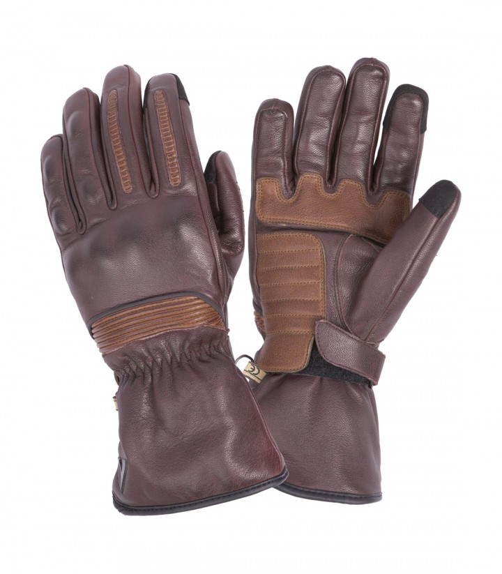 Guantes de Moto de Invierno By City Lyon de Hombre Marrones