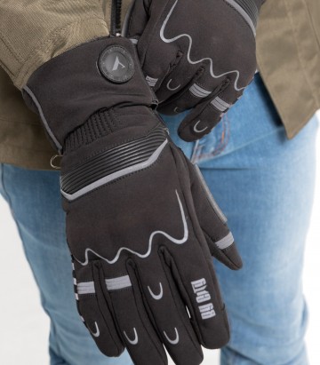 Guantes de Moto de Invierno By City Touring de Hombre Negros