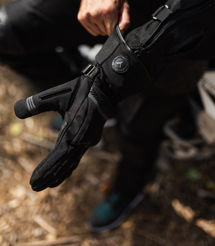 Guantes de Moto de Invierno By City Touring de Hombre Negros