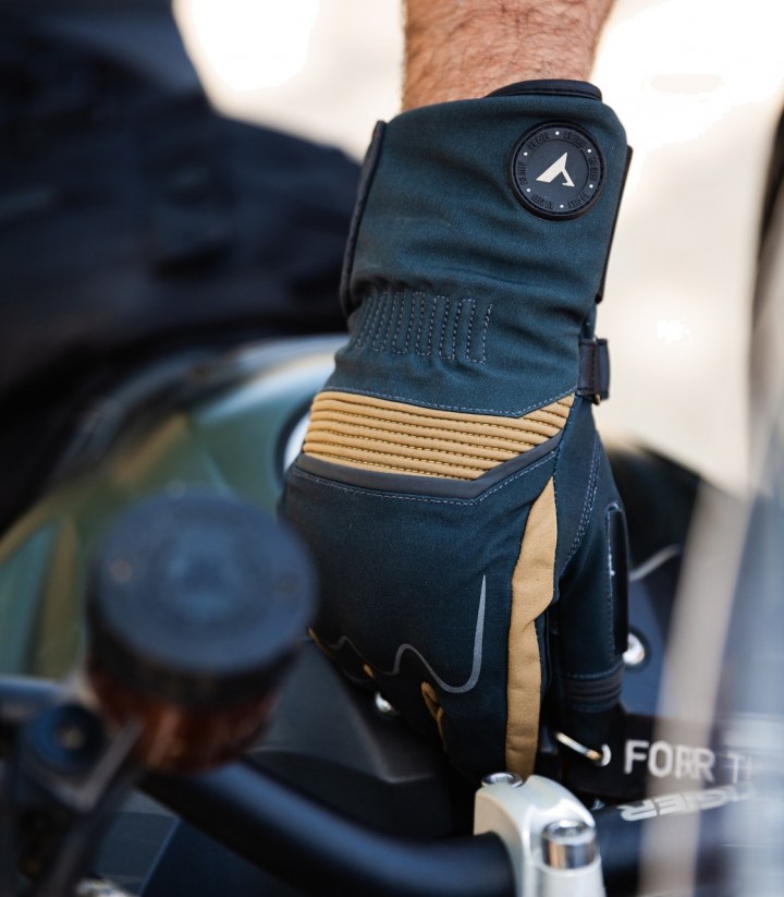Guantes de Moto de Invierno By City Touring de Hombre Beige y Verdes