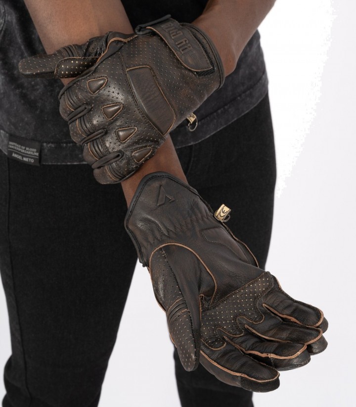 Guantes de Moto de Verano By City Pilot II de Hombre Marrones