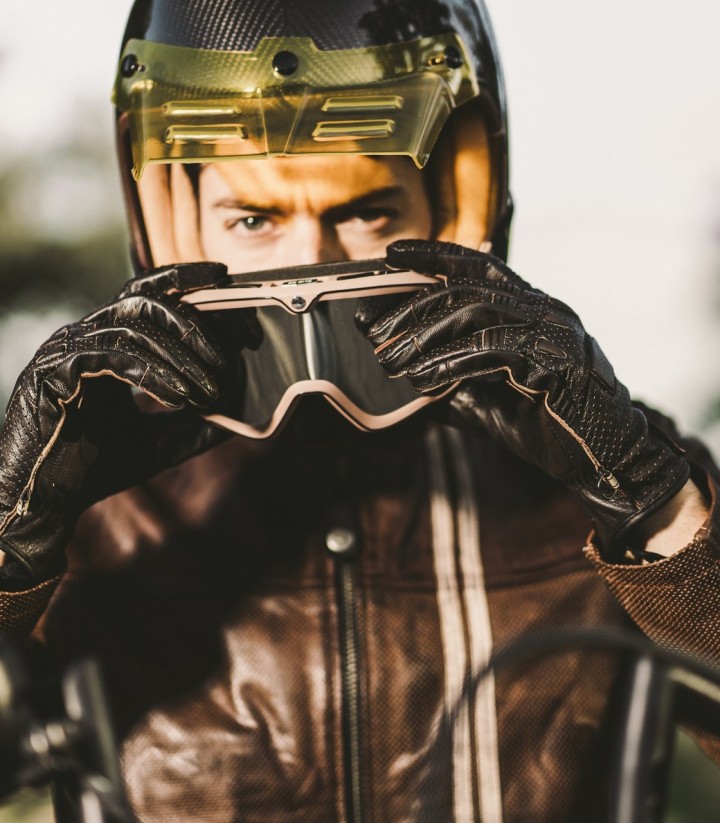 By City Pilot II Men's Summer Motorcycle Gloves in Brown