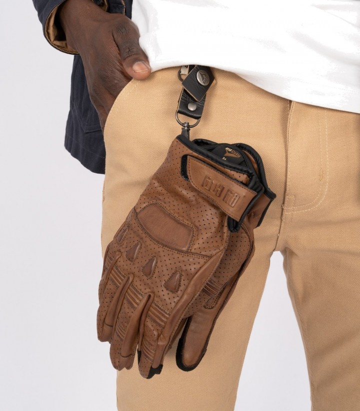 Guantes de Moto de Verano By City Pilot II de Hombre Mostaza