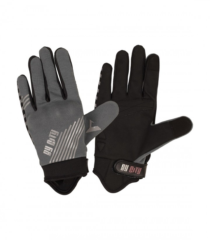 Guantes de Moto de Verano By City Moscow de Hombre Grises
