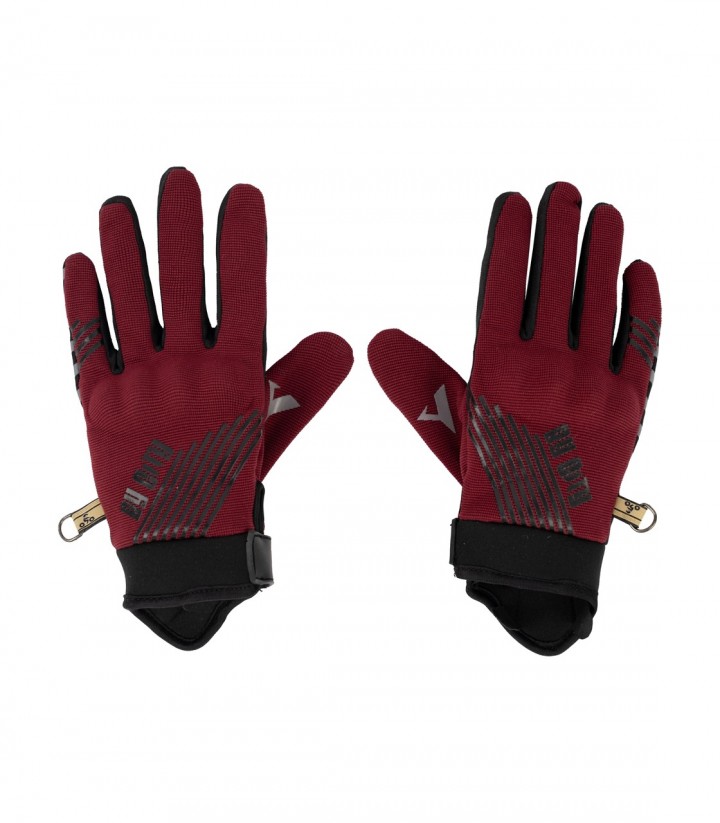 Guantes de Moto de Verano By City Moscow de Mujer Burdeos