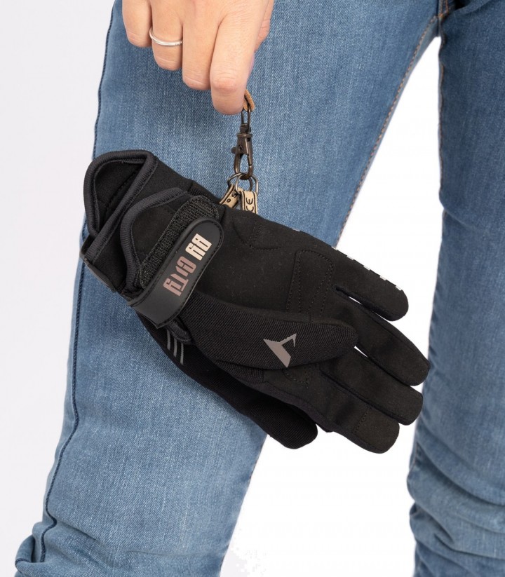 Guantes de Moto de Verano By City Moscow de Mujer Burdeos