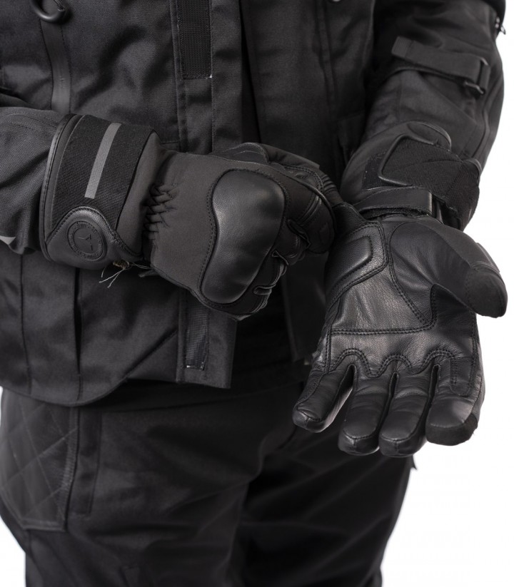 Guantes de Moto de Invierno By City GS de Hombre Negros