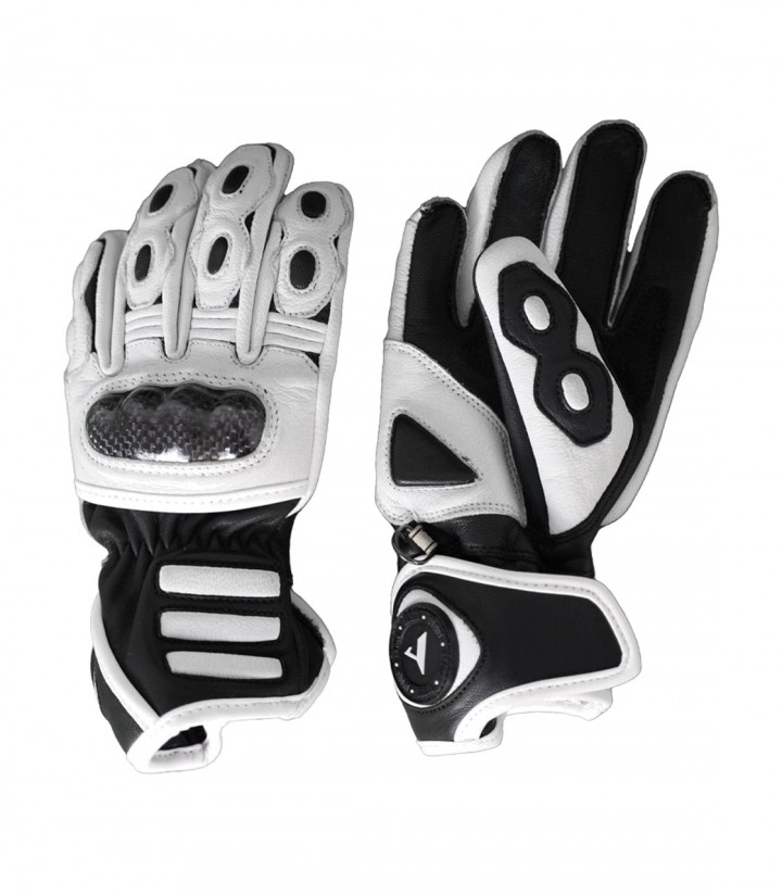 Guantes de Moto Infantiles By City RS Blancos