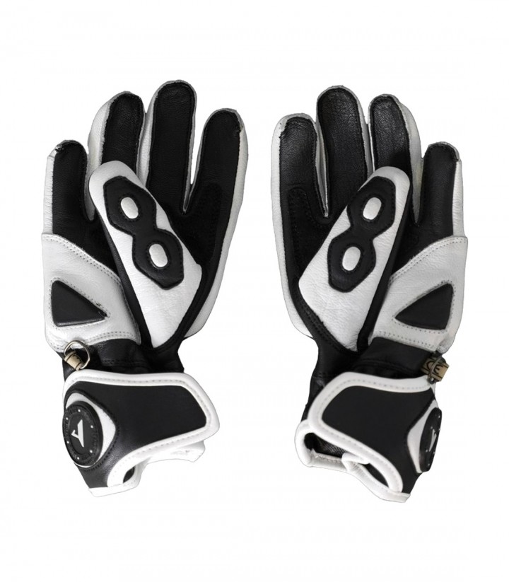 Guantes de Moto Infantiles By City RS Blancos