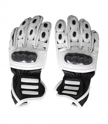 Guantes de Moto Infantiles By City RS Blancos