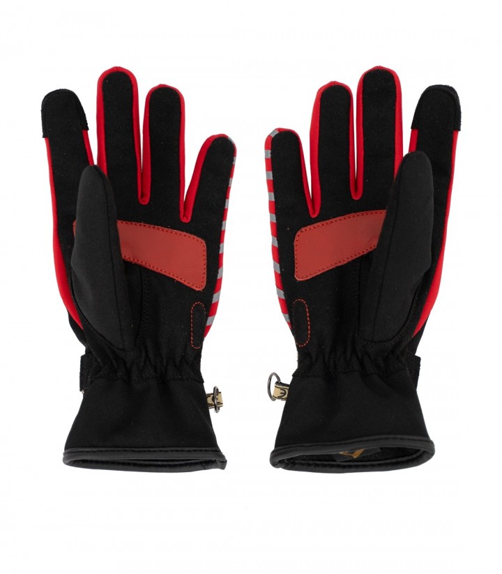 By City Portland Kids' Motorcycle Gloves in Red