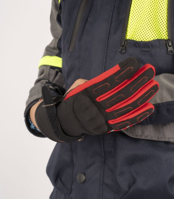 By City Portland Kids' Motorcycle Gloves in Red