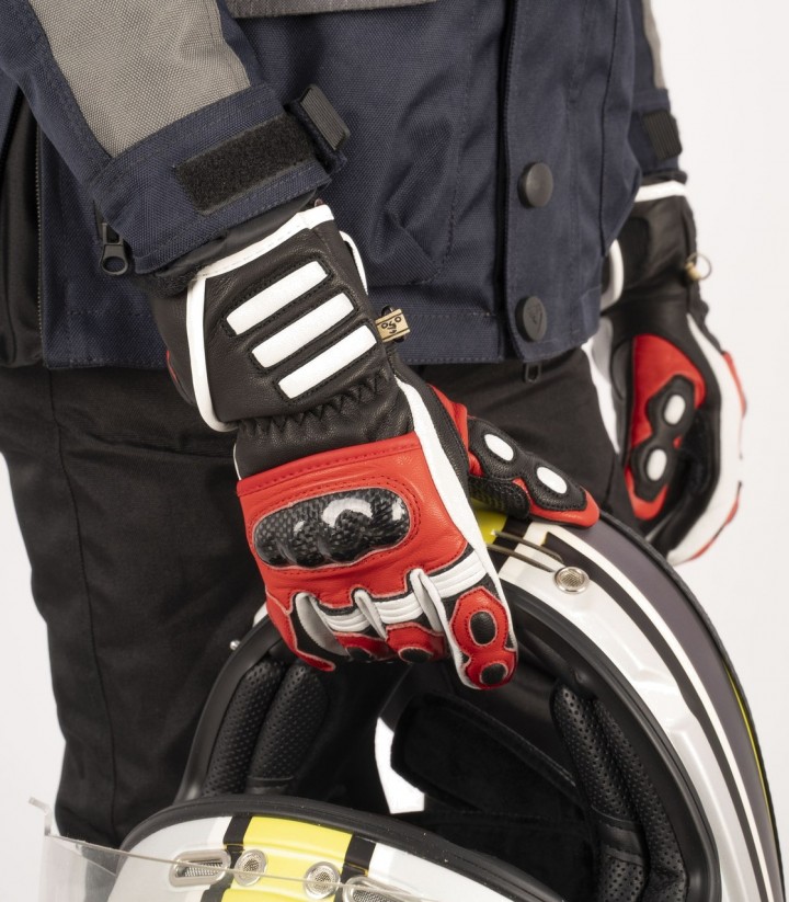 By City RS Kids' Motorcycle Gloves in Red
