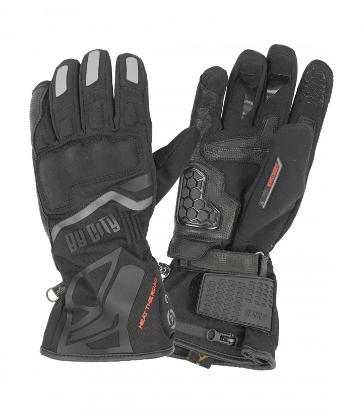 Guantes de Moto de Invierno By City Alps de Hombre Negros