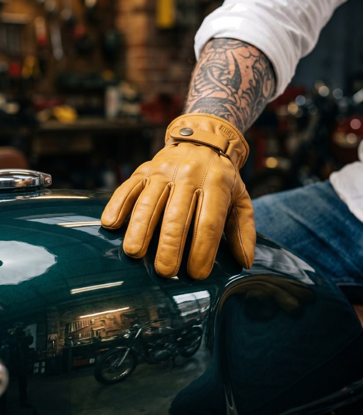 Guantes de Moto de Invierno By City Elegant de Hombre Amarillos