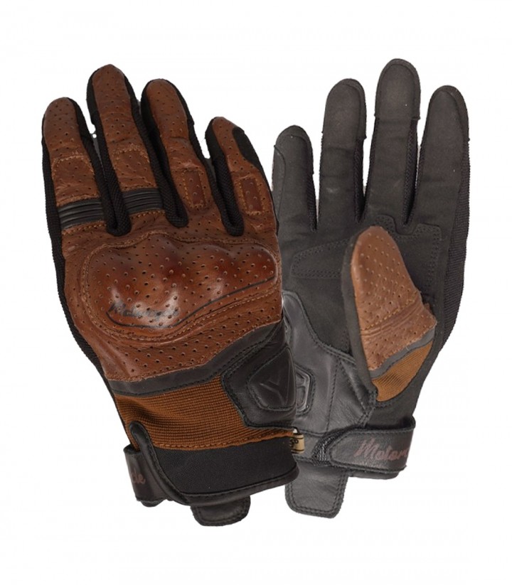 By City Tokio Winter Men's Motorcycle Gloves in Brown
