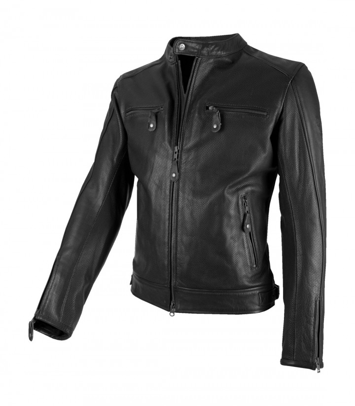 By City Street Men's Winter Motorcycle Jacket in Black