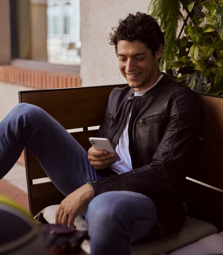 Chaqueta Moto Invierno Hombre By City Street Negra
