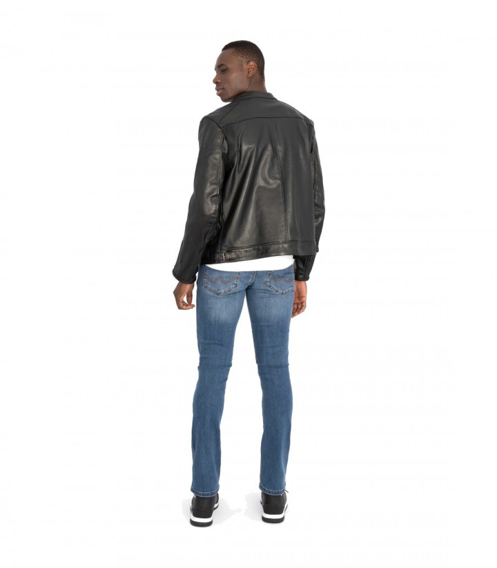 Chaqueta Moto Invierno Hombre By City Street Negra