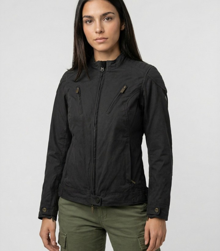 By City Spring III Women's Summer Motorcycle Jacket in Black